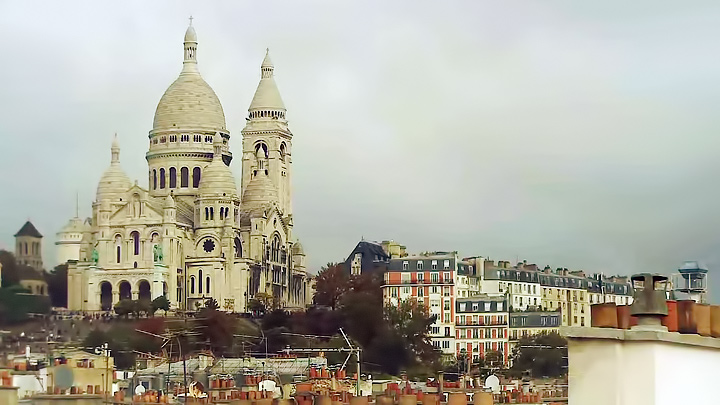 Онлайн веб-камера базилики Сакре-Кёр, Париж (Париж, Франция)